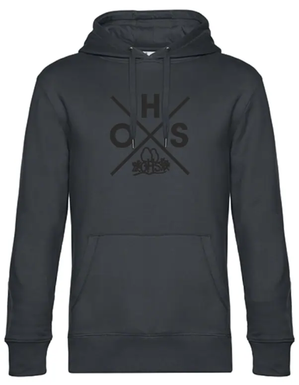 Hoodie Otto-Hahn-Schule Kreuz (Druck schwarz)